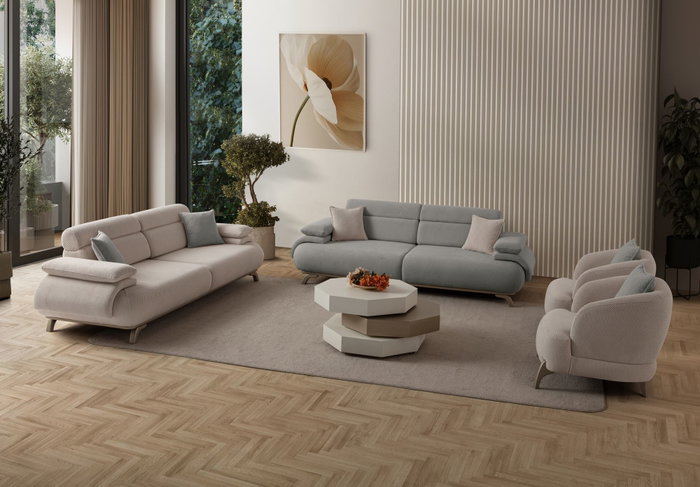 Atelier Del Sofa Bonjo Silver - Gris